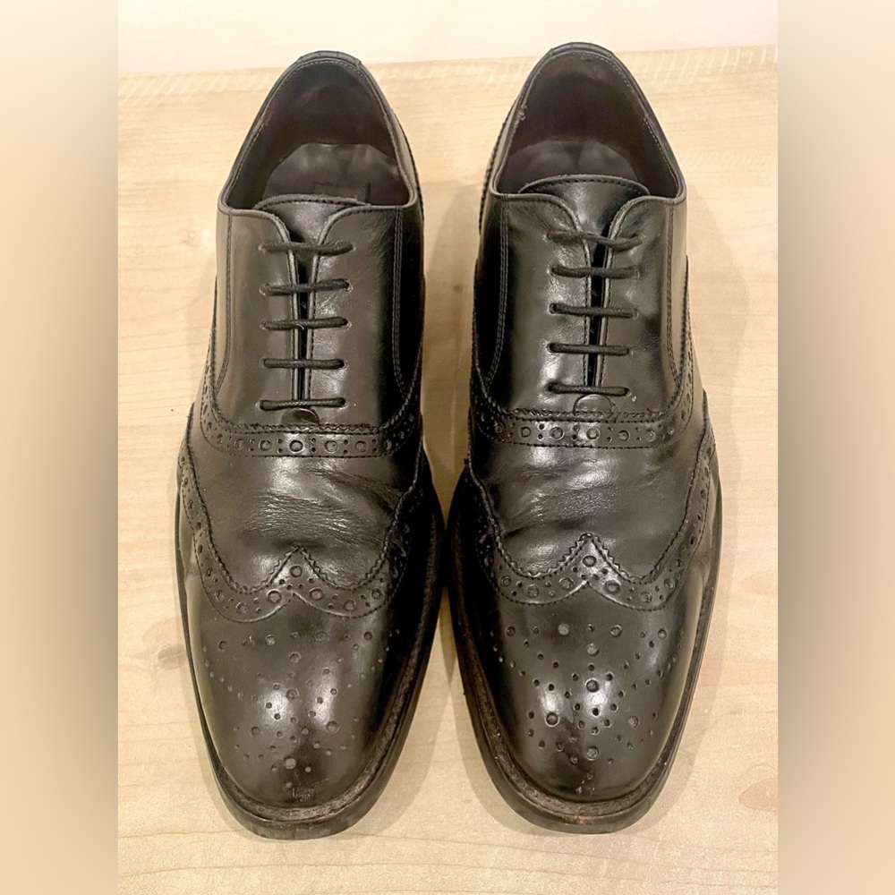 To Boot Black Wingtip Oxford